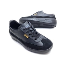 Mekap Siyah Renk Hakiki Deri Dayanıklı İş Arazi Ayakkabı