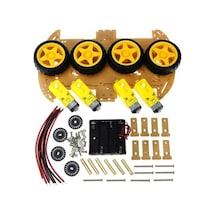 4wd Araç Şase Kiti Robot Araba Kiti