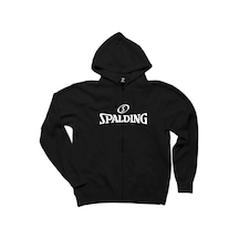 White Spalding Siyah Fermuarlı Kapşonlu Siyah
