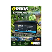 Orbus 12,8v Volt 200 Ah Amper Lityum Akü Ebatlar: 522x240x218mm