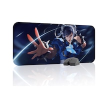Street Fighter Kaymaz Dikişli Kauçuk Oyuncu Mousepad V5 - 70x30 Xl Gaming Mouse Pad Fare Altlığı