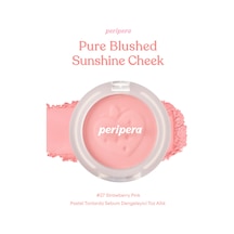 Pastel Tonlarda Sebum Dengeleyici Toz Allık Perıpera Pure Blushed Sunshine Cheek 27 Strawberry Pink 58204020