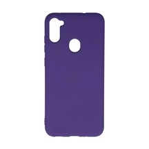 Galaxy A11 Kılıf Nano İçi Kadife Silikon - Mor