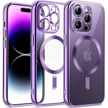 Apple iPhone  Uyumlu   12 Pro Kılıf Kross Magneticsafe Kapak - Mor Çok Renkli