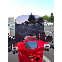 Motocam Küba Grace 50 Ön Cam 2023-2026 Model 37cm Siyah Renkli Elcikli Aparatsız