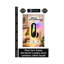 Özel Seri Salon Hareketli Lamba Gece Lambası Lw43 Siyah
