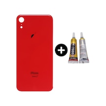 Apple Uyumlu iPhone Xr Arka Pil Batarya Kapak Kırmızı + B7000