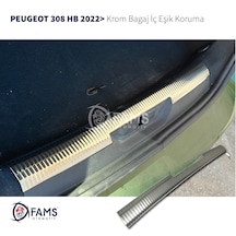 Peugeot 308 Hb Bagaj İç Eşik Koruma 2022 Üzeri Paslanmaz Çelik