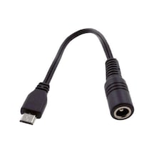 5.5x2.5mm to micro usb kablo 15 cm 5.5 mm 2.5 mm standart uç to micro usb çevirici kablo