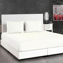Çift Kişilik Lastikli Otel Tipi Pamuk Saten Çizgili Çarşaf Takımı Orkide Home Collection Çizgili