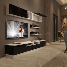 Decoraktiv Trendstyle 5220s Slm Tv Ünitesi Tv Sehpası Beyaz - Siyah