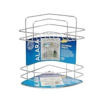 Ece Krom 2 Katlı Banyo Köşeliği 5 Mm Metal