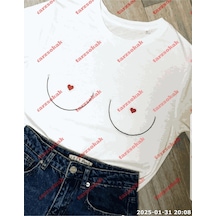 Slogan Unisex Yazılı Oversize Tshirt Twgwbr45 Beyaz