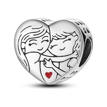 Fubena Canım Kardeşim Kalp Charm