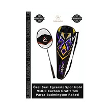 Özel Seri Egzersiz Spor Hobi 918-c Carbon Grafıt Tek Parça Badmington Raketi