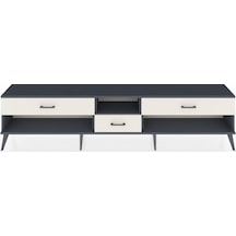 Arges Tv Ünitesi Tek Raflı 3 Çekmeceli 220x30x51 Antrasit-antrasit/aytaşı Antrasıt/aytası - Antrasıt