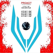 Promot Far Üstü Film Mavi - Honda Pcx 2021-2024