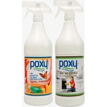 Poxy Genel Temizlik 1 L + Ağır Yağ Çözücü 1 L