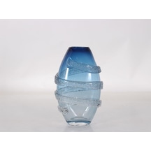 Blue Orbıt Large Glass Vase 19,5x12x31 Cm
