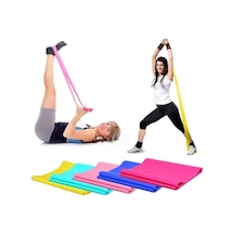 Pilates Bandı Yoga Egzersiz Direnç Lastiği Kuvvet Bandı