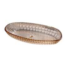 Sosa Casa Oval Kristal Orta Kayık Tabak 15x26x3,5 Cm 8'li Avantaj Paketi Mıchu beyaz