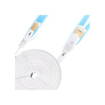 Mn6 M112gm 10 Metre Cat7 Flat Yassı Ethernet İnternet Kablosu 10 Gbps 600 Mhz Rj45