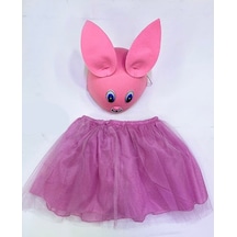Çocuk Gösteri Kostümü Pembe Tavşan