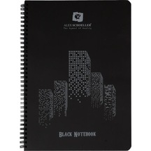 Siyah Spiralli Defter Pp.Kapak Siyah 60 Yp A-4 Alex Schoeller