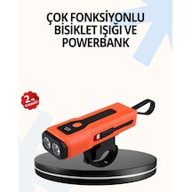 Lb Powerbank Özellikli Bisiklet Işığı Dijital Göstergeli Led Çok Renkli