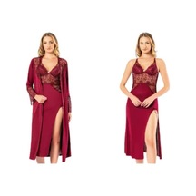 Carmella 350 Penye 6 Lı Kadın Gecelik Sabahlık Pijama Takım Ekru (551542511)