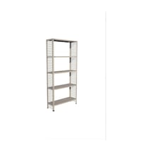 Çelik Raf Tel Kafes 5 Katlı 31x75x150 Dekoratif Raf Sistemleri, Depo Rafı, Arşiv Rafı, Kiler Rafı Galvaniz