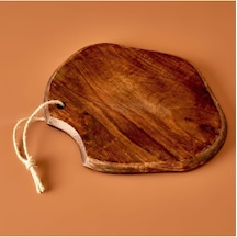 Sunum Tabağı Naturel 33x27x2 Cm Açık Gri