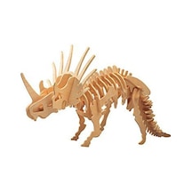 Boyalanabilir Ahşap Maket Oyuncaklar 3D Ahşap Maket Dinazor