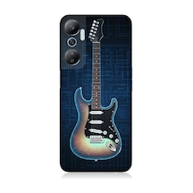 İnfinix Hot 20 Uyumlu Devre Temasında Elektrikli Gitar Desenli Silikon Kılıf Çok Renkli