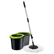 Şeylişeyler - 13 Litre Spin Mop Döner Mekanizmalı Temizlik Seti - Pratik Sıkmalı Mop Kovası + Mikrofiber Başlık