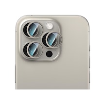 İphone Uyumlu 14 Pro Max Caseworld Alloy Serisi Oleofobik Anti Reflective Kamera Lens Koruyucu Gold