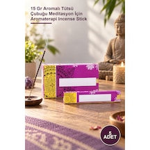 5 Adet Meditasyon Aromalı Çubuk Tütsü 15 Gr Aromalı Tütsü Çubuğu Meditasyon İçin Aromaterapi Incense Stick