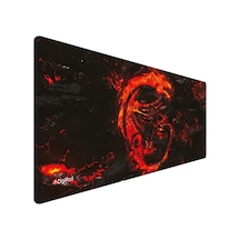 Digipod Gaming Oyuncu Mousepad 90x40 Xxl Kaymaz Taban Kızıl Ejderha 4mm Kalınlık