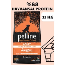 Petline Sensitive Skin & Coat Deri ve Tüy Sağlığı İçin Somonlu Yetişkin Kuru Köpek Maması 12 KG