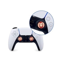 Cafele PS4 - PS5 - Xbox One X/S - Series X - Series S Analog Koruyucu Silikon Pad Iron Man 2