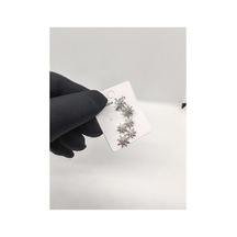 Kıkırdak Küpe Yıldızlı Taşlı Silver Çok Renkli
