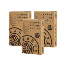 Kahve Dünyası No: 4 Kahve Filtre Kağıdı 3 x 80'li