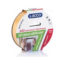 Lacco 343 Çift Taraflı Köpük Bant 24 MM x 5 M