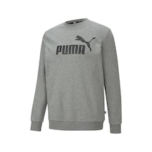 Puma Ess Big Logo Crew Tr Erkek Gri Sweatshirt - 58668003