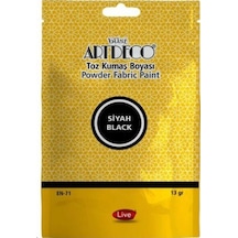 Artdeco Toz Kumaş Boyası 13gr Siyah / 1118