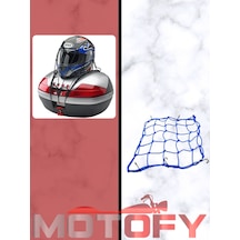 Çengelli Kask Filesi Mavi