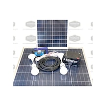 10 Watt Güneş Paneli Aydınlatma Paketi Solar Paket