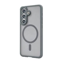 Samsung Galaxy A56 Loji Magsafe Kapak - Gri Evimdeyokyok