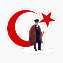 Atatürk Oto Sticker Yapıştırması 17Cm