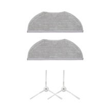 Viomi V3 Max Uyumlu Yedek Mop Ve Yan Fırça-4 Parça